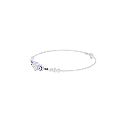 The Protective Gaze Diamond Mangalsutra Bracelet