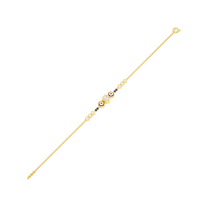 The Protective Gaze Diamond Mangalsutra Bracelet