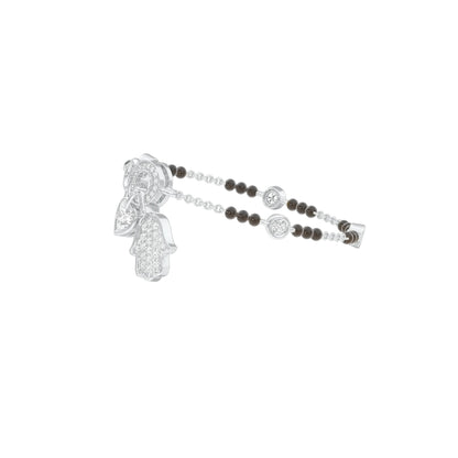 The Sacred Charms Diamond Mangalsutra Bracelet 18 KT / White Gold