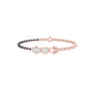 The Protected Heart Diamond Mangalsutra Bracelet 18 KT / Rose Gold