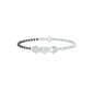 The Protected Heart Diamond Mangalsutra Bracelet 18 KT / White Gold