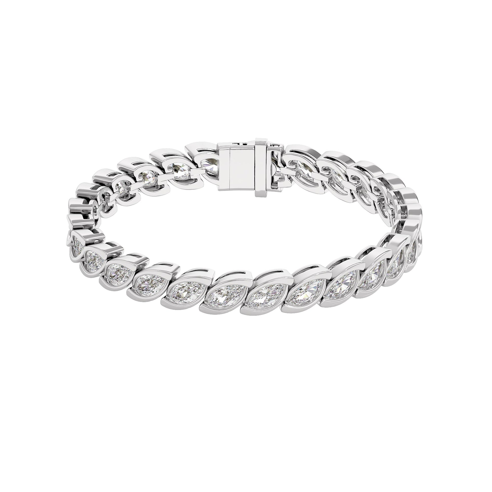 MJ-LB70939-1 18 KT / White Gold