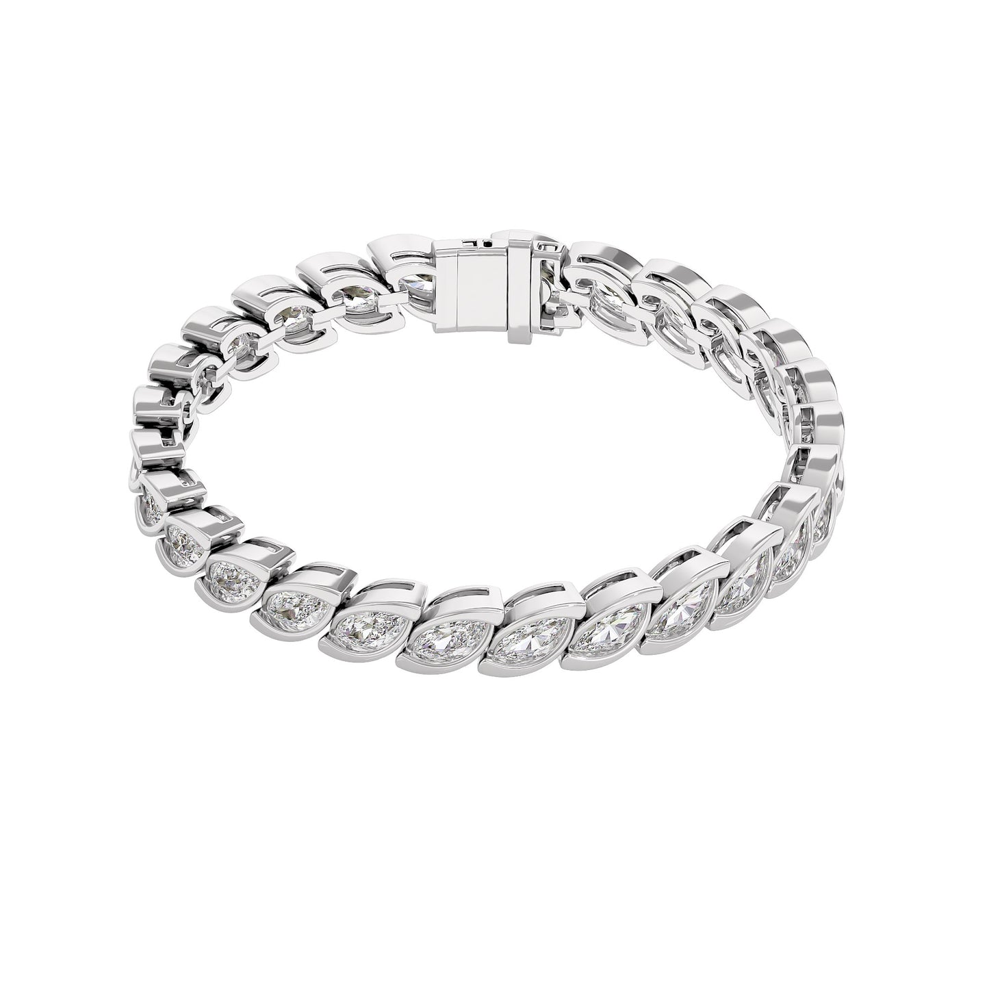 MJ-LB70939-1 18 KT / White Gold