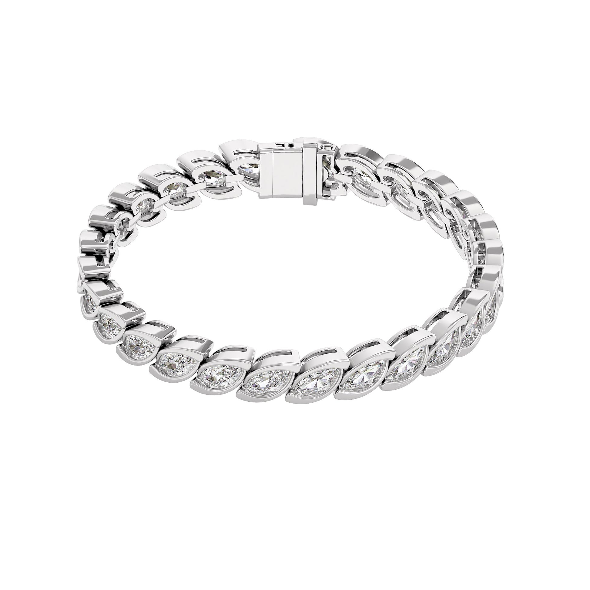 MJ-LB70939-1 18 KT / White Gold