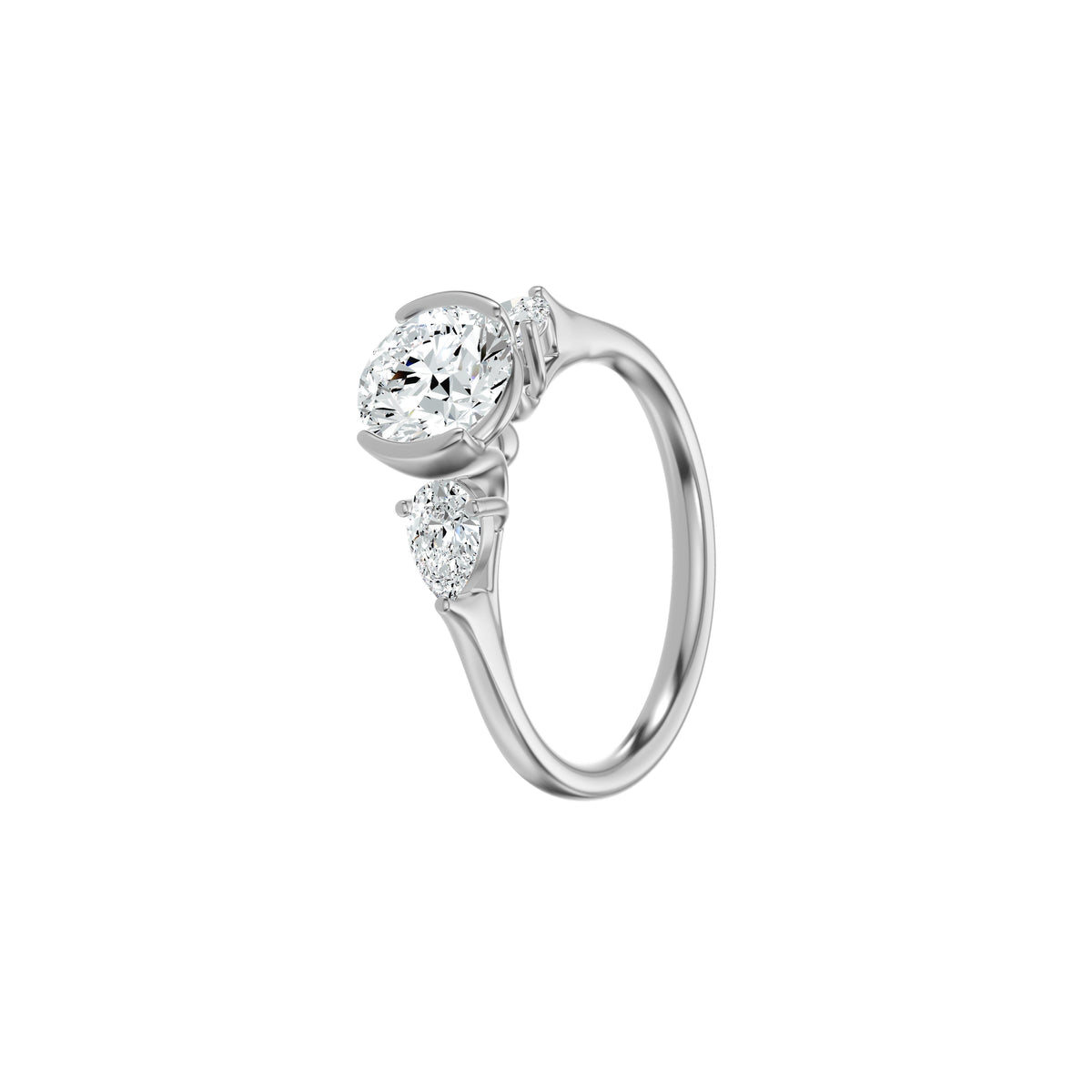 MJ-MLR01244 18 KT / White Gold / 18
