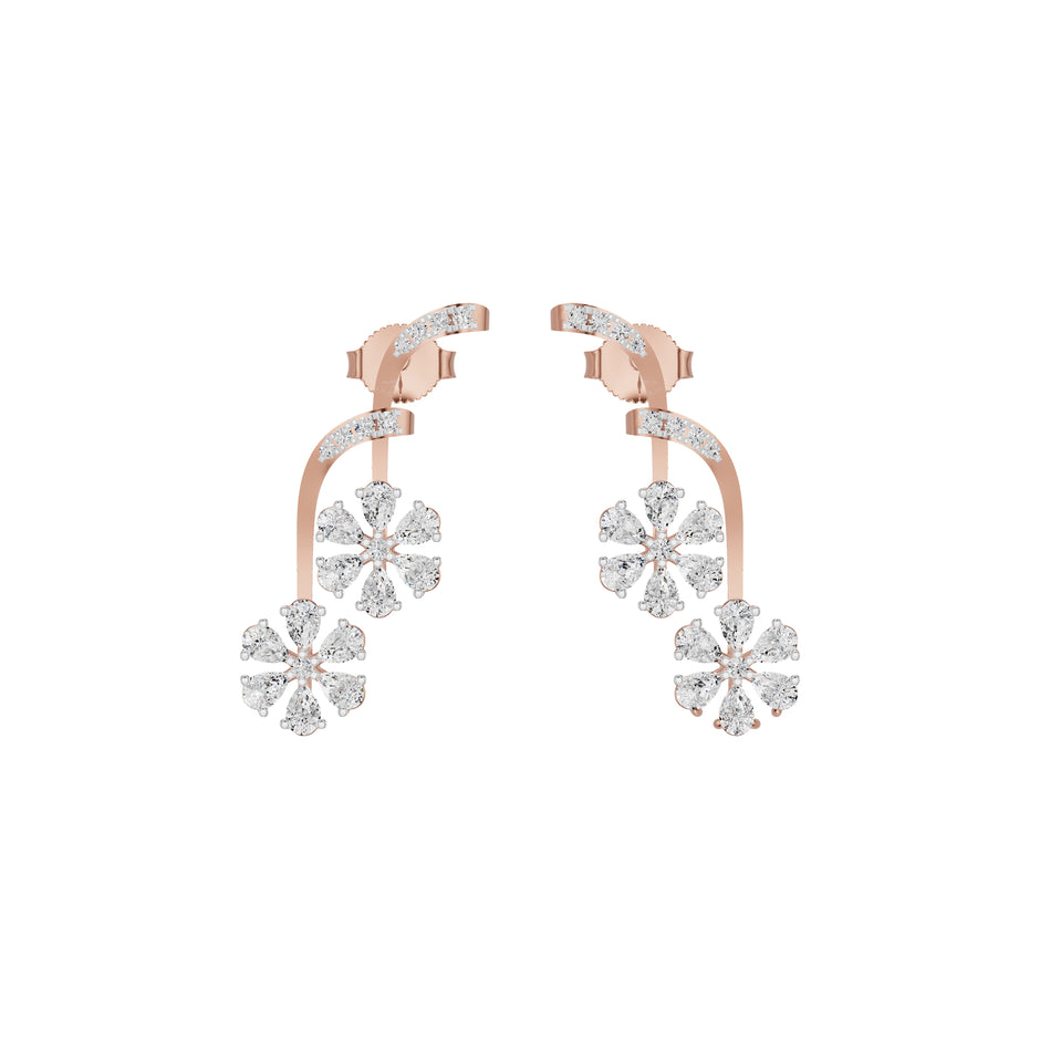 Small Brylee Diamond Stud Earrings