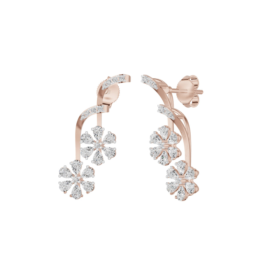 Small Brylee Diamond Stud Earrings