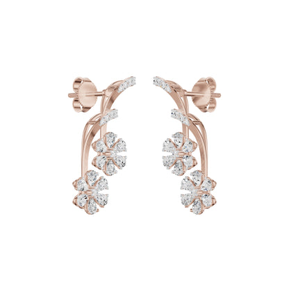 Small Brylee Diamond Stud Earrings