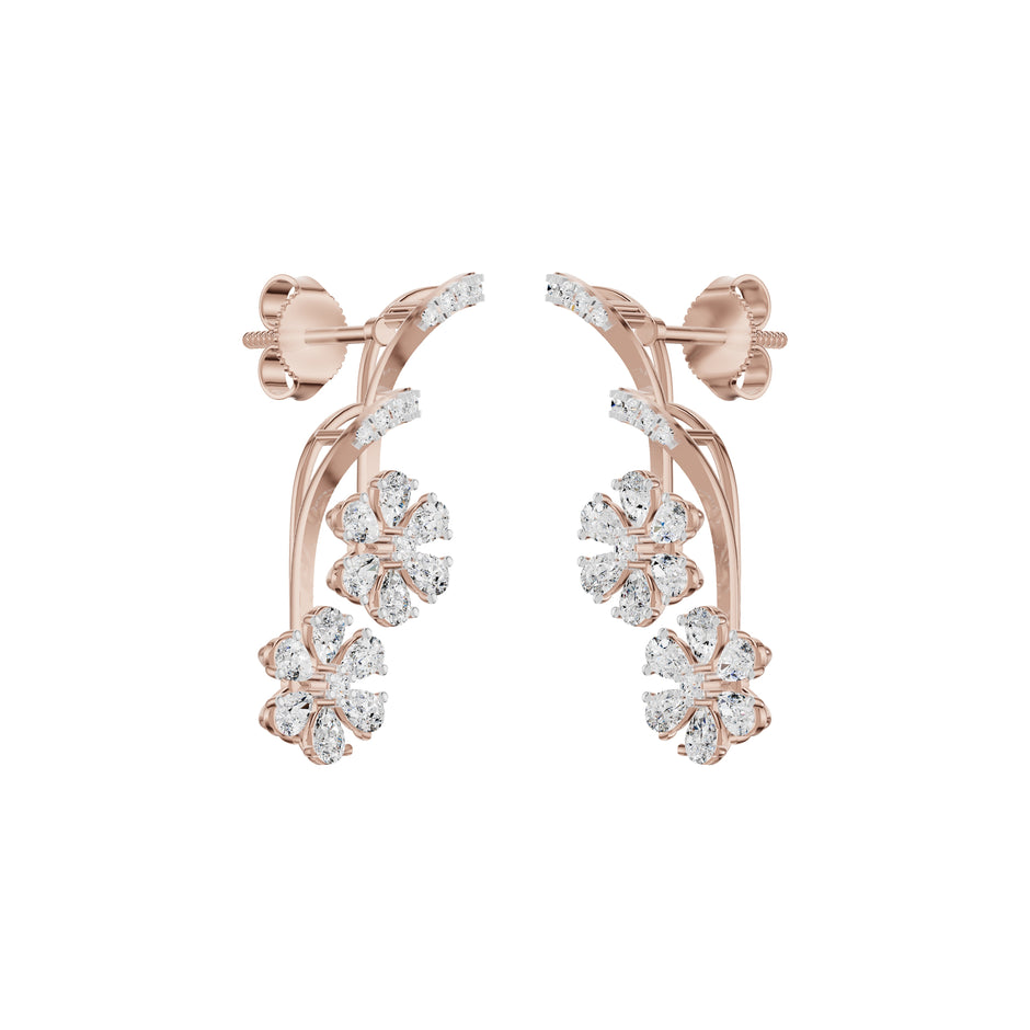 Small Brylee Diamond Stud Earrings