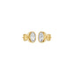 The Oval Drift Solitaire Diamond Stud Earrings 18 KT / Yellow Gold