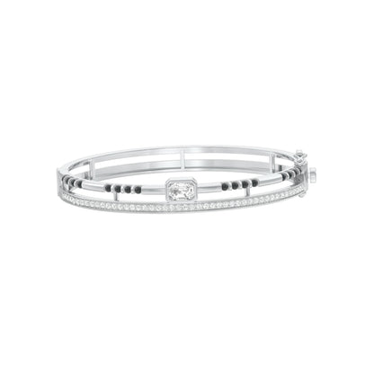 The Modern Classic Diamond Mangalsutra Bracelet 18 KT / White Gold