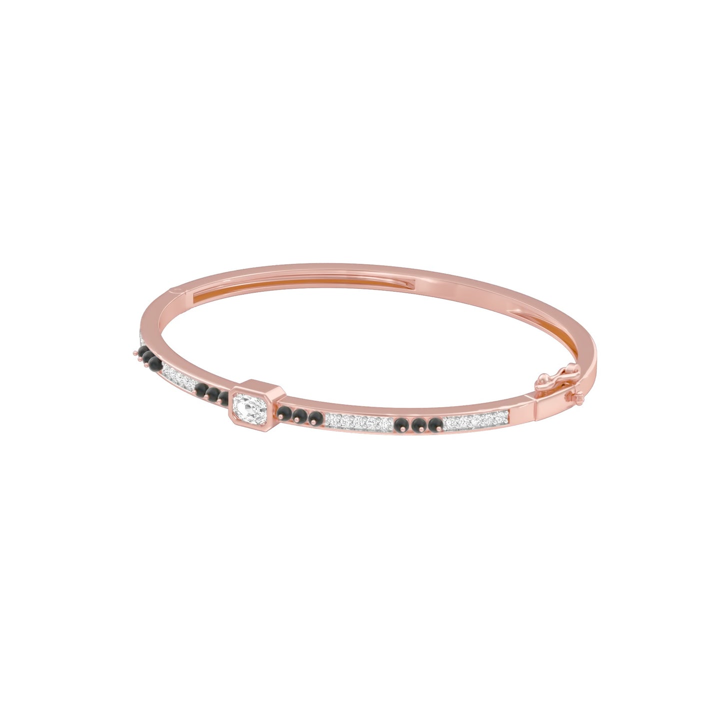 The Minimal Muse Diamond Mangalsutra Bracelet 18 KT / Rose Gold
