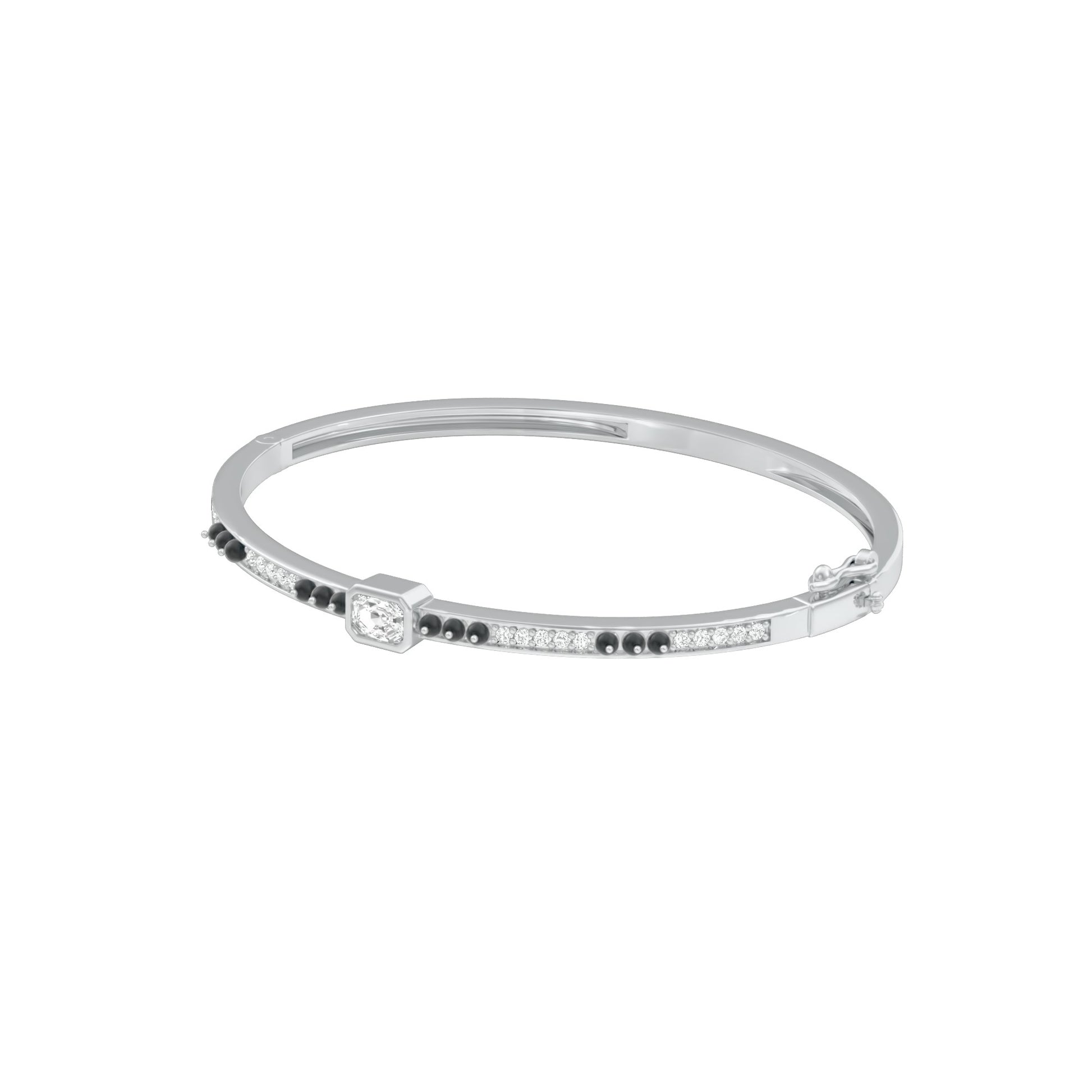 The Minimal Muse Diamond Mangalsutra Bracelet 18 KT / White Gold
