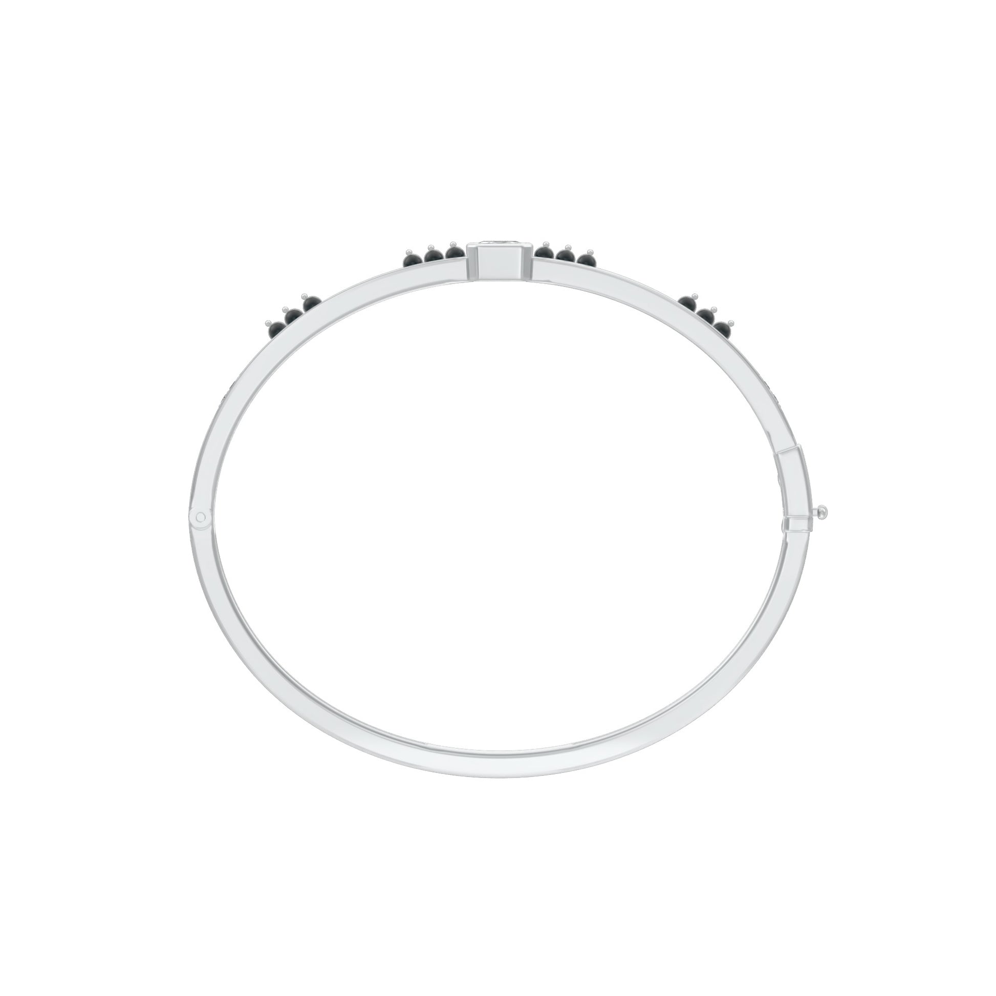The Minimal Muse Diamond Mangalsutra Bracelet 18 KT / White Gold