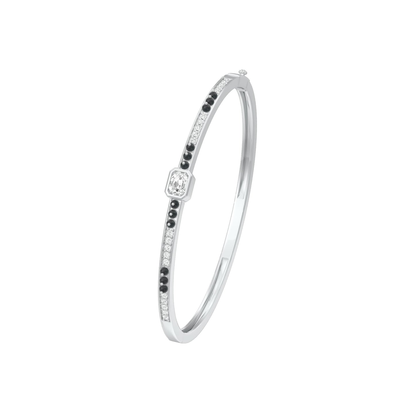 The Minimal Muse Diamond Mangalsutra Bracelet 18 KT / White Gold