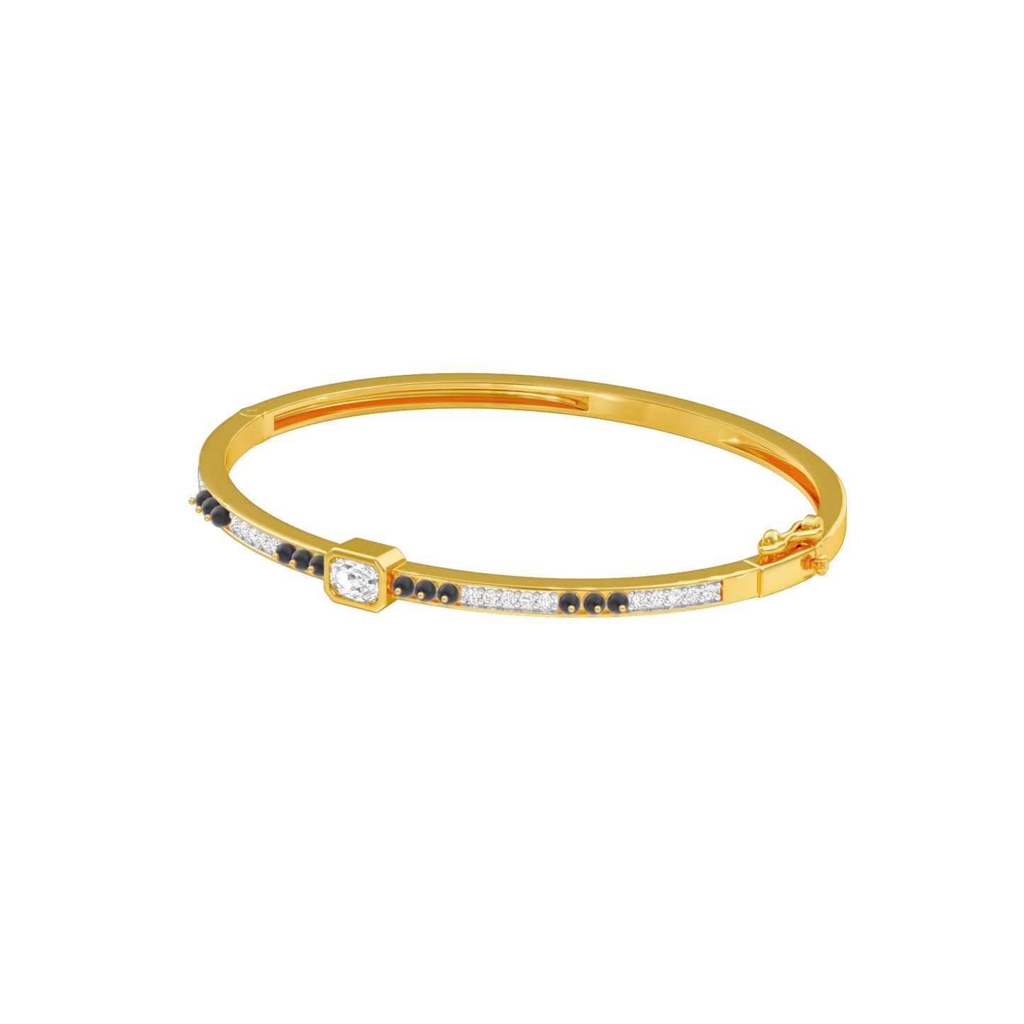 The Minimal Muse Diamond Mangalsutra Bracelet 18 KT / Yellow Gold