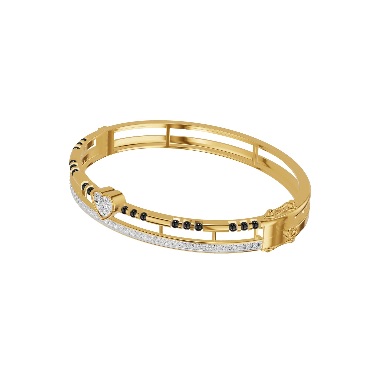 The Twin Soul Diamond Mangalsutra Bracelet 18 KT / Yellow Gold