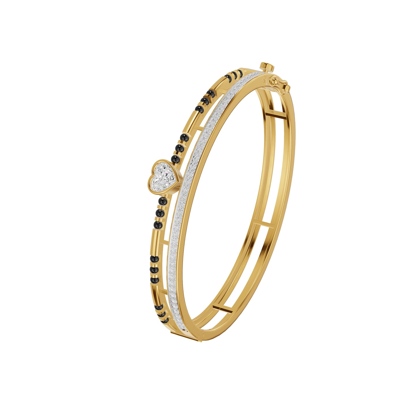 The Twin Soul Diamond Mangalsutra Bracelet 18 KT / Yellow Gold