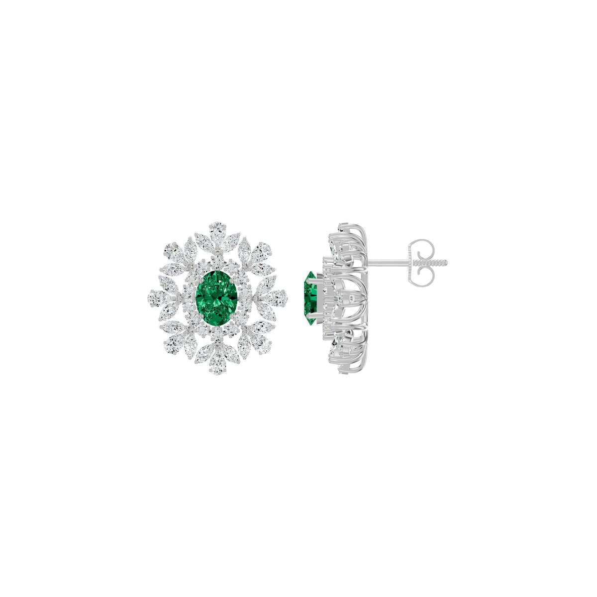 MJ-PT64678E 18 KT / White Gold