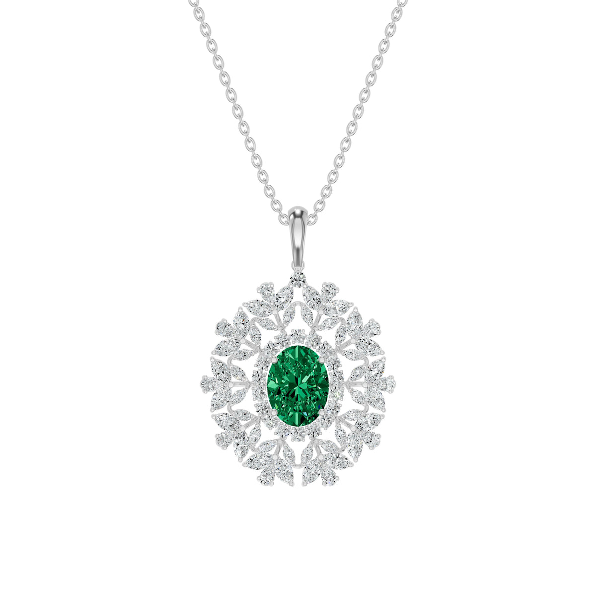 MJ-PT64678 18 KT / White Gold