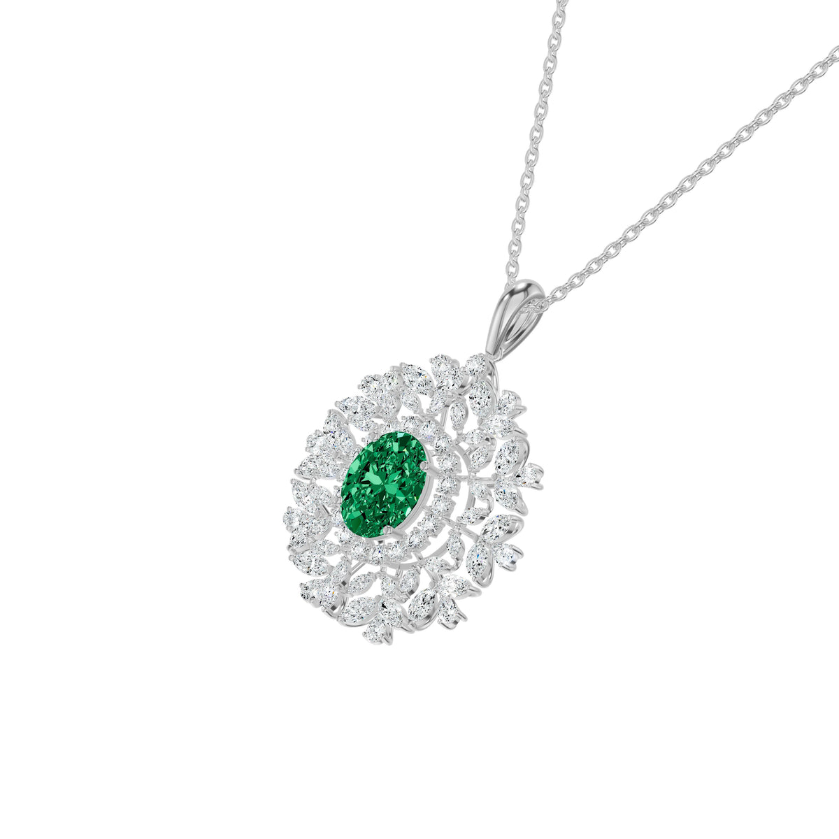 MJ-PT64678 18 KT / White Gold