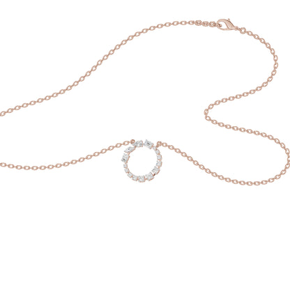 Fancy Mix Eternal Circle Diamond Chain Necklace
