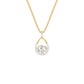 Open Teardrop Diamond Pendant