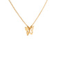 Butterfly Silhouette Gold Necklace