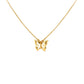 Butterfly Silhouette Gold Necklace