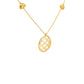 Quatrefoil Filigree Medallion Gold Necklace