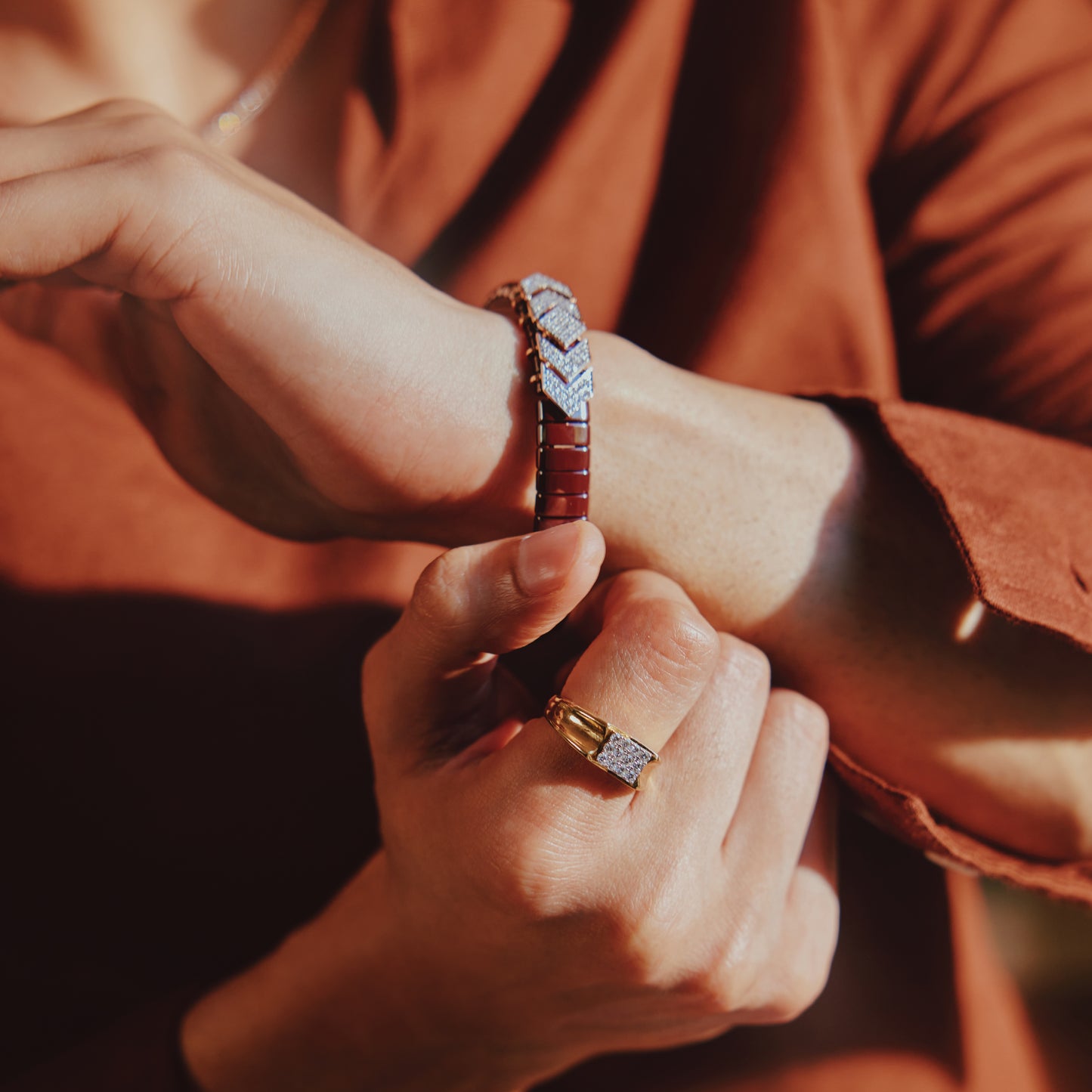 Everbrave Diamond Ceramic Flexi-Bracelet