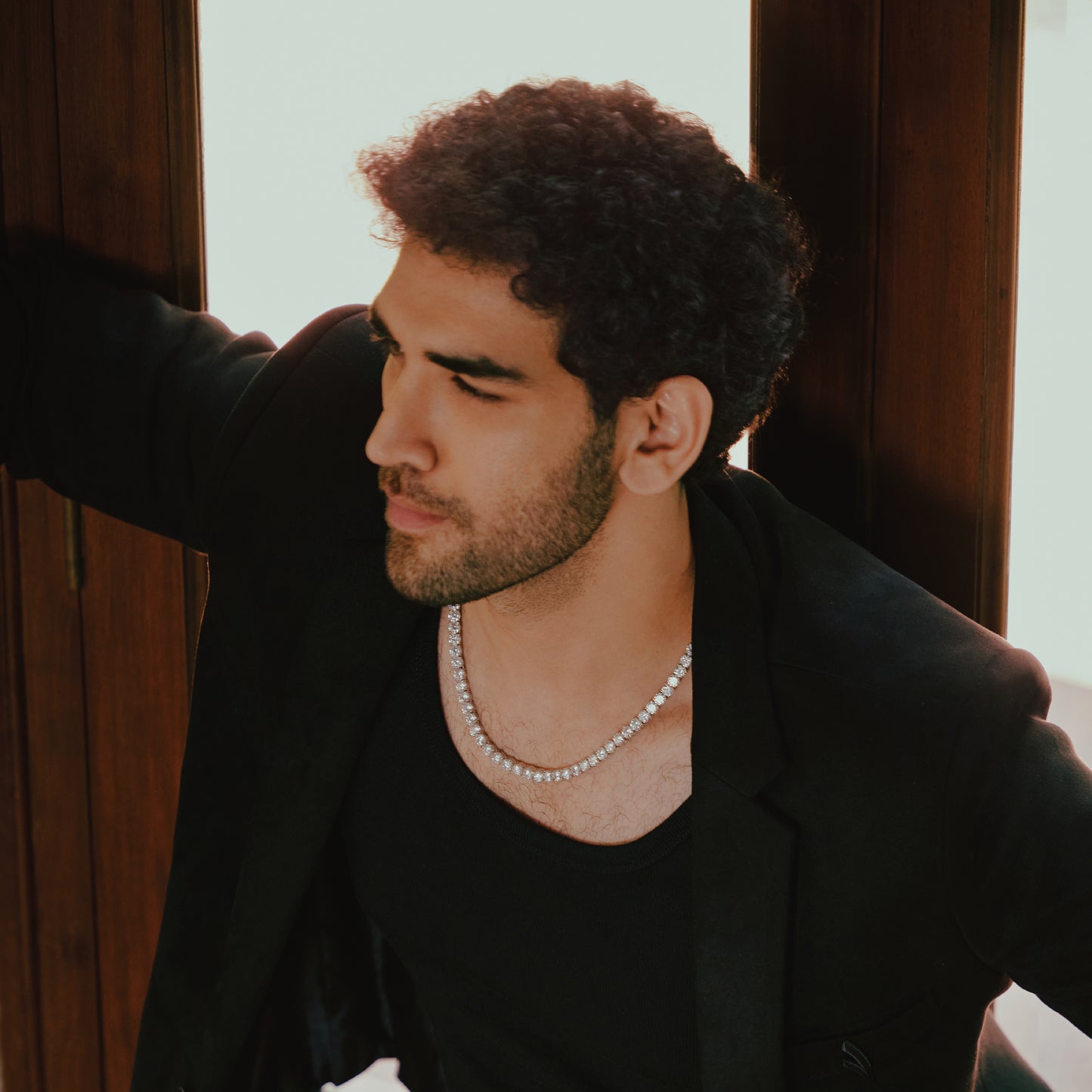 15 Cents Tennis Diamond Men's Neck Chain