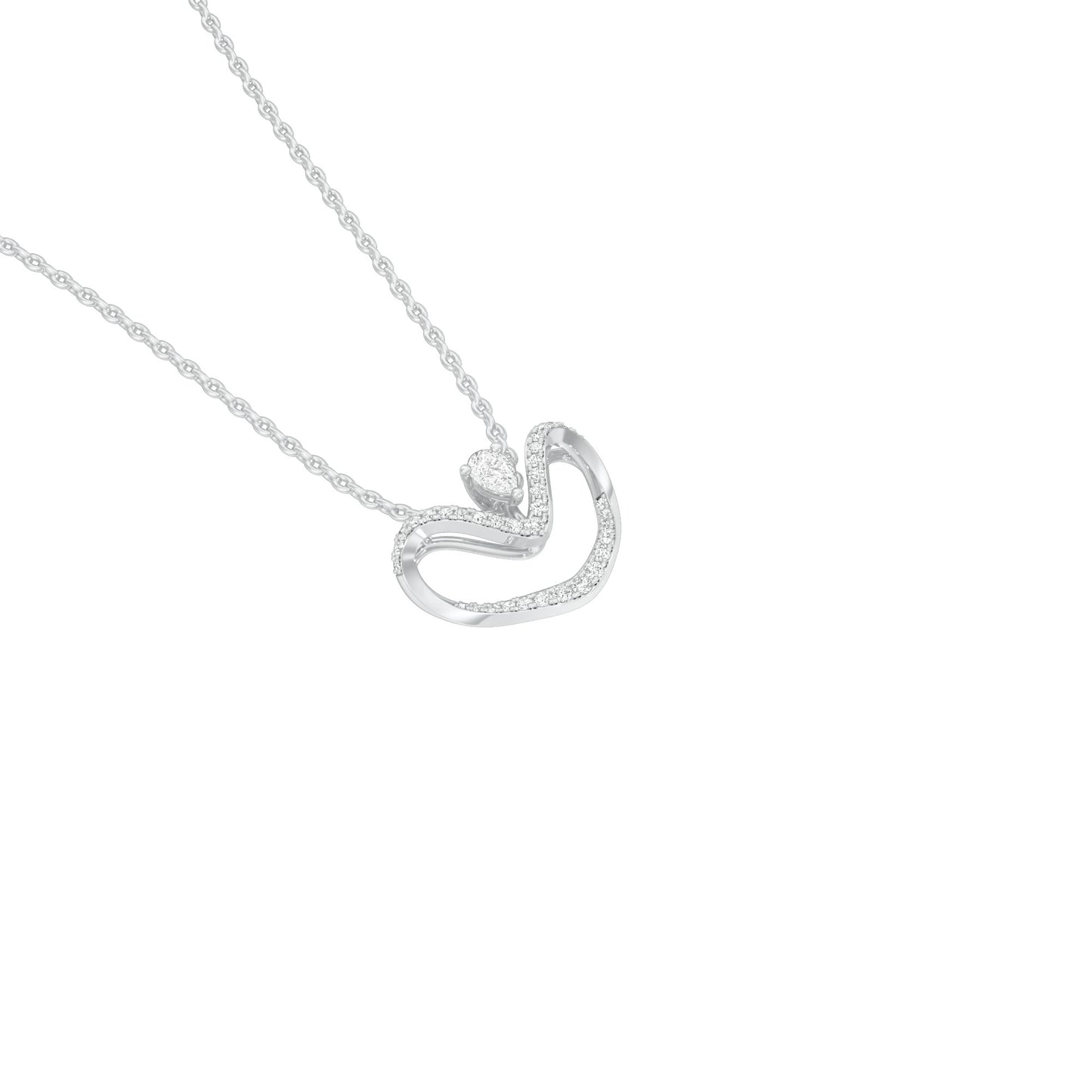 NJ-CNL0032 18 KT / White Gold
