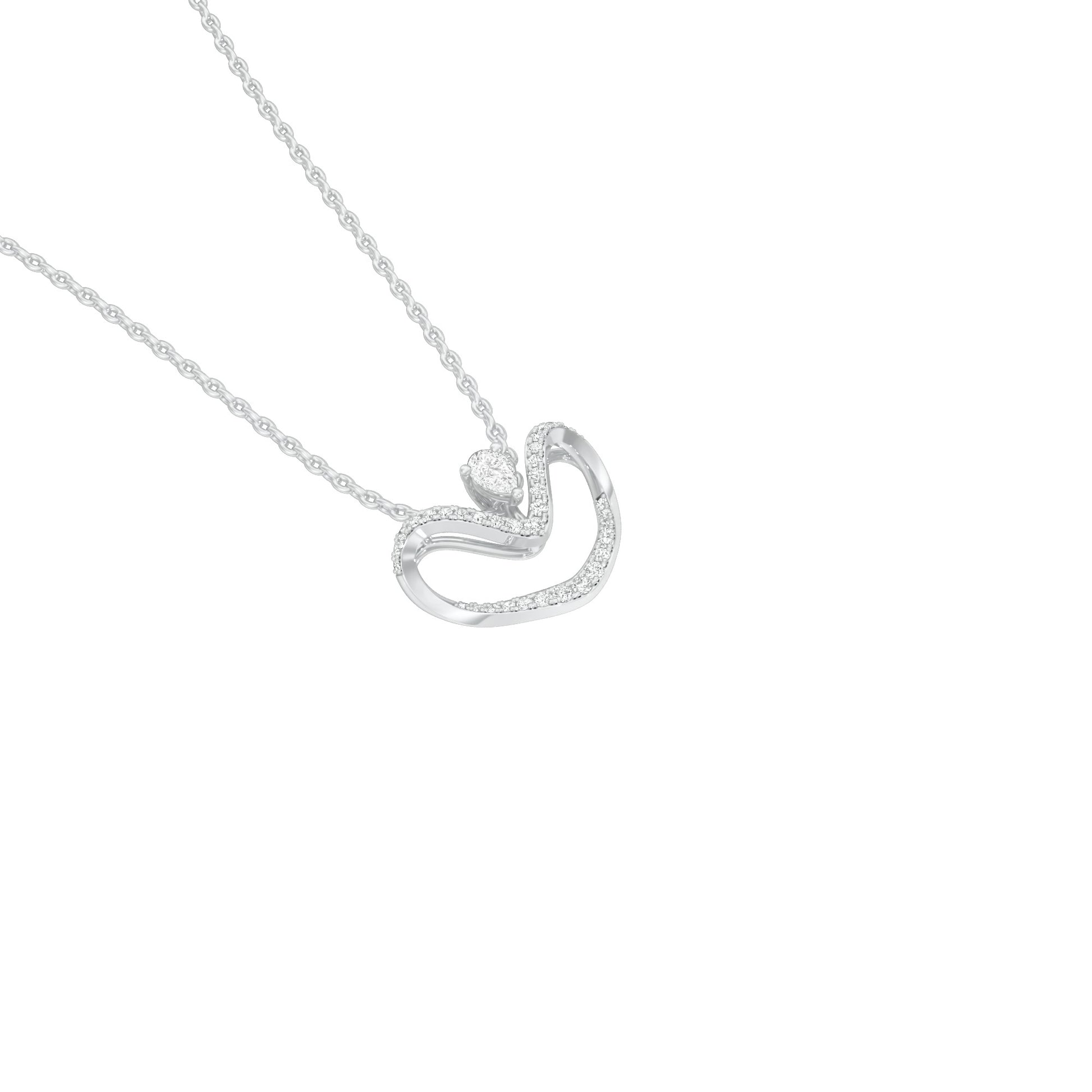 NJ-CNL0032 18 KT / White Gold