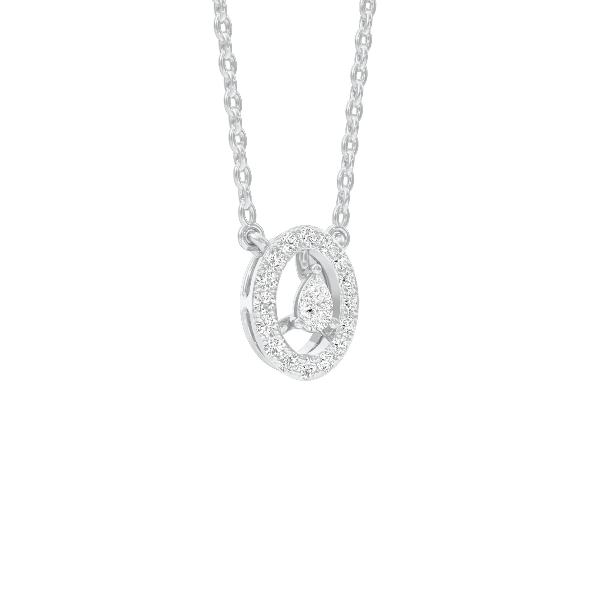 NJ-CNL0084 18 KT / White Gold