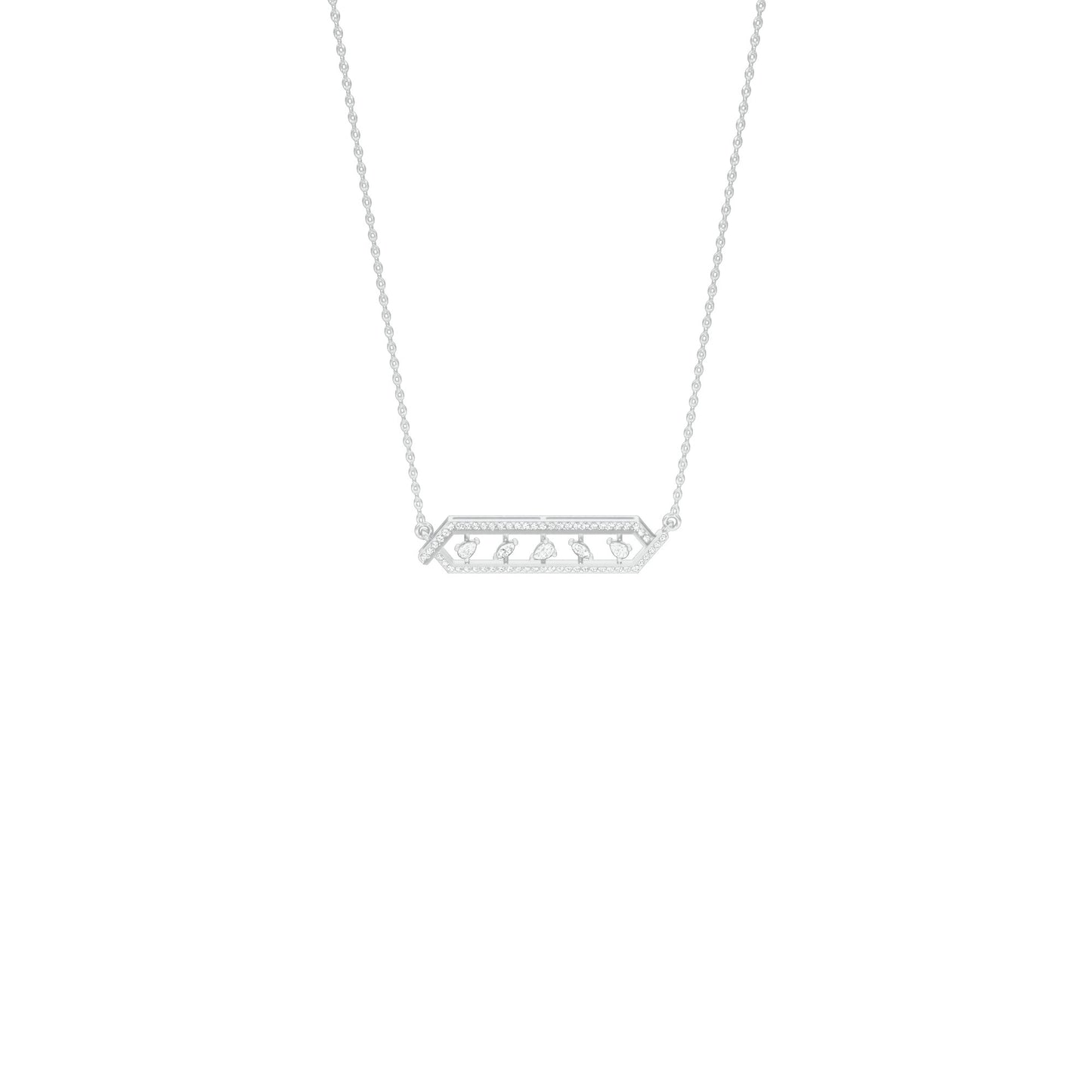 NJ-CNL0244 18 KT / White Gold