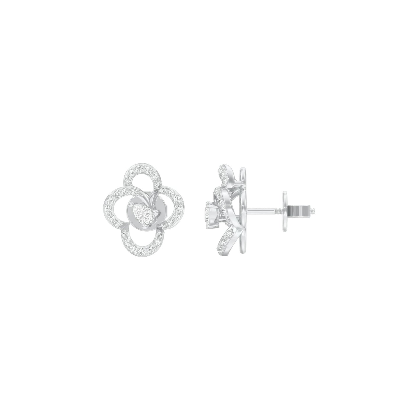 NJ-CNT0039 18 KT / White Gold