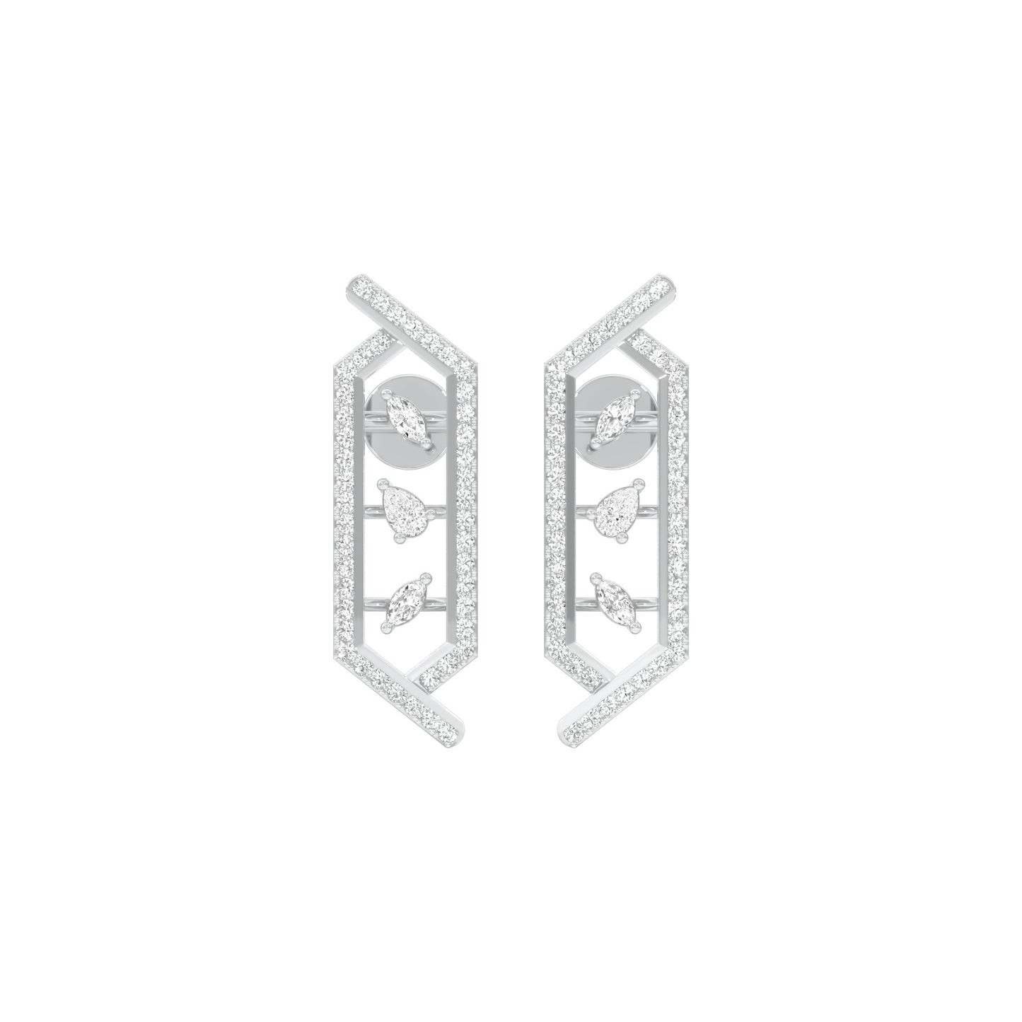 NJ-CNT0244 18 KT / White Gold