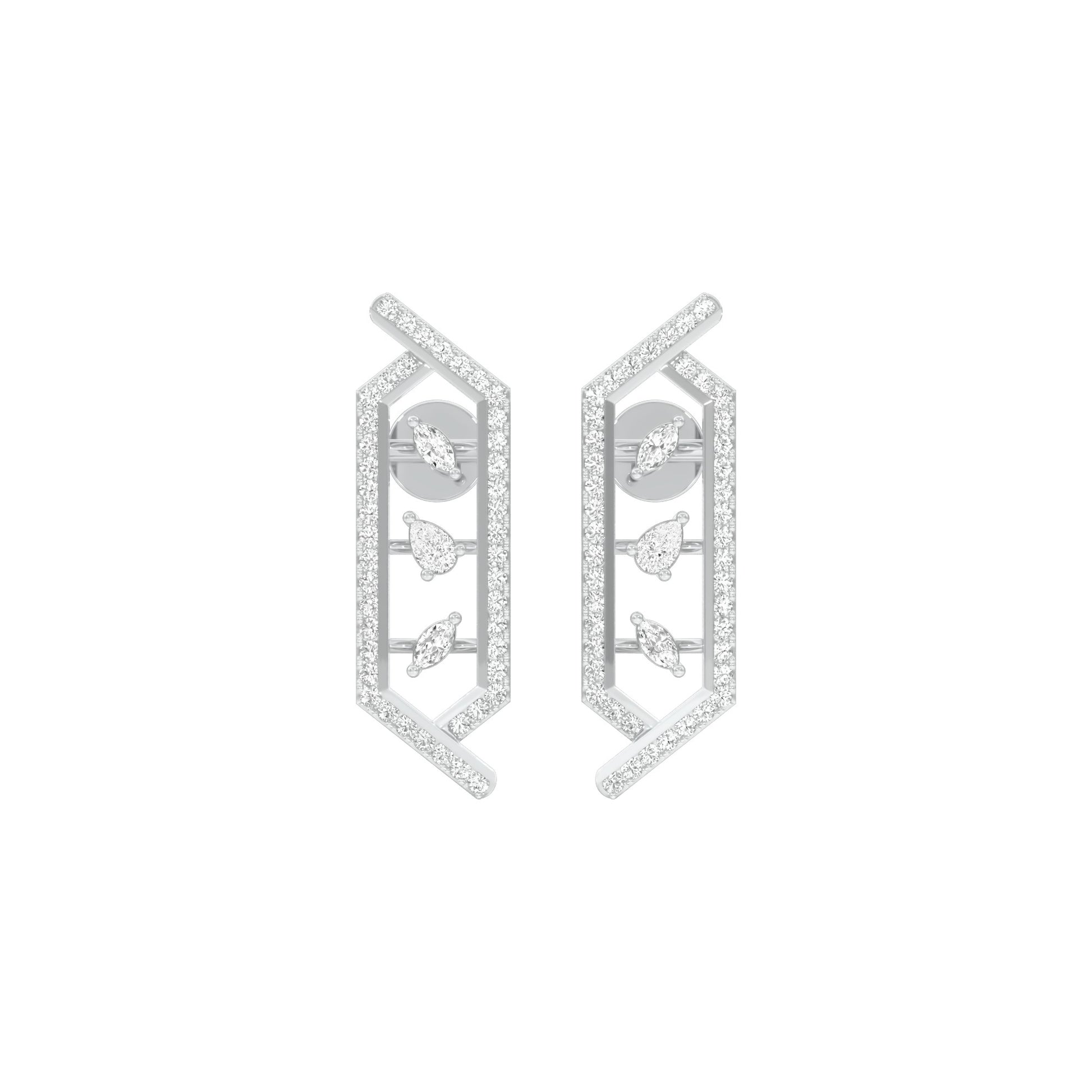 NJ-CNT0244 18 KT / White Gold