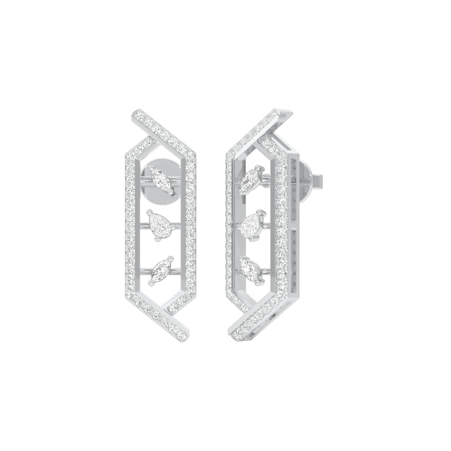 NJ-CNT0244 18 KT / White Gold