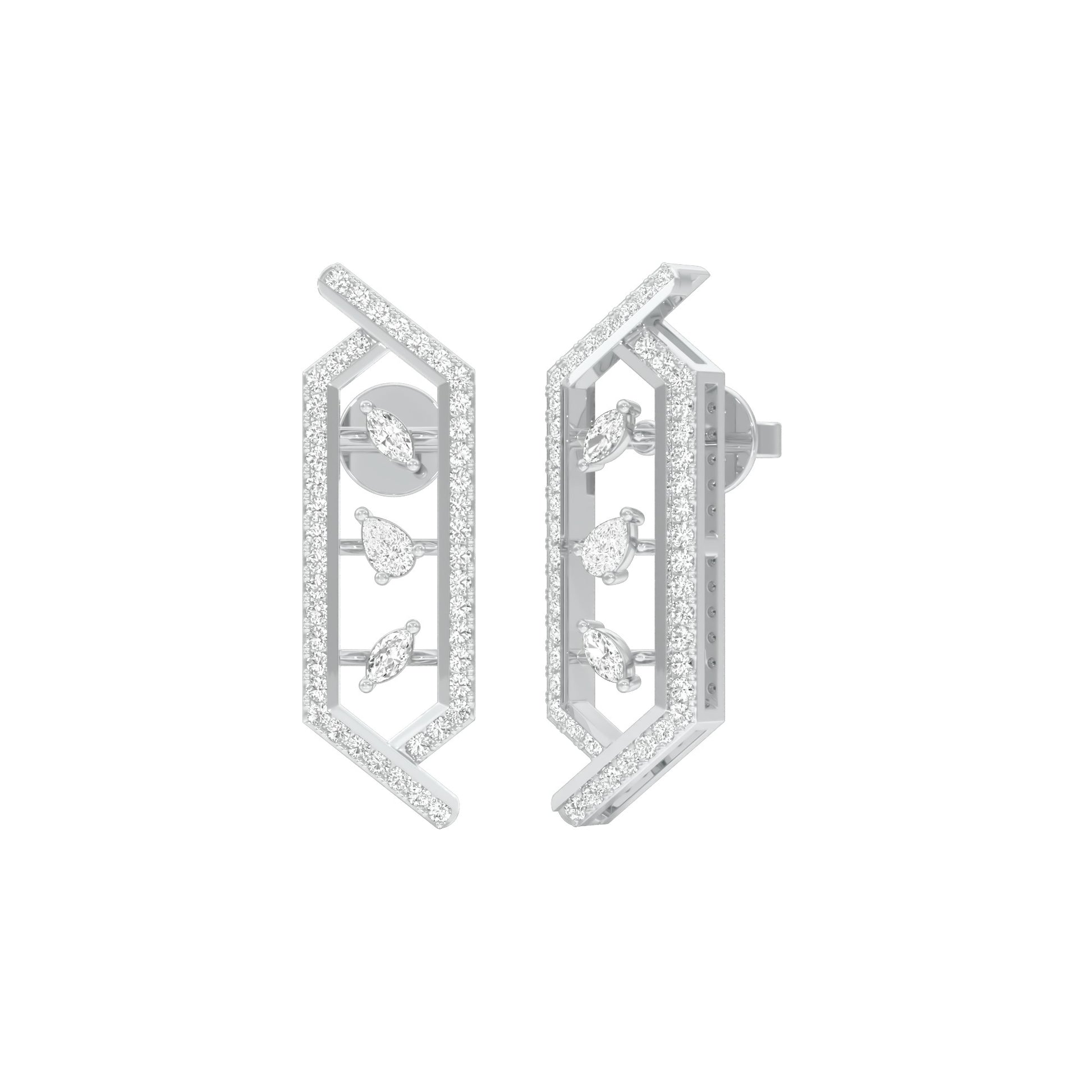 NJ-CNT0244 18 KT / White Gold