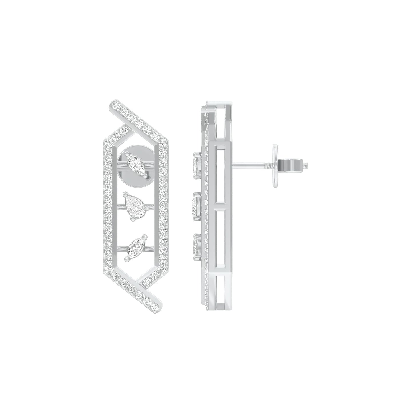 NJ-CNT0244 18 KT / White Gold