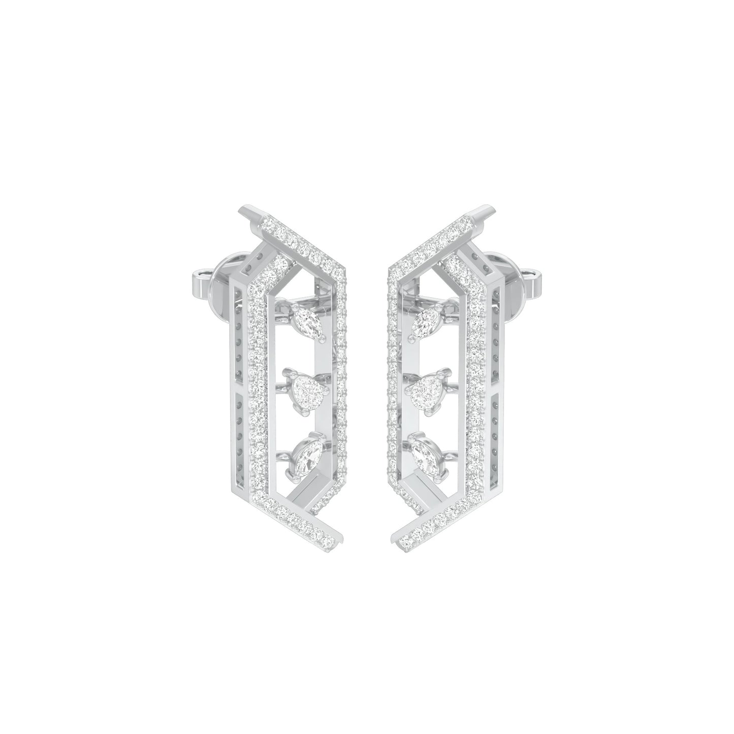 NJ-CNT0244 18 KT / White Gold