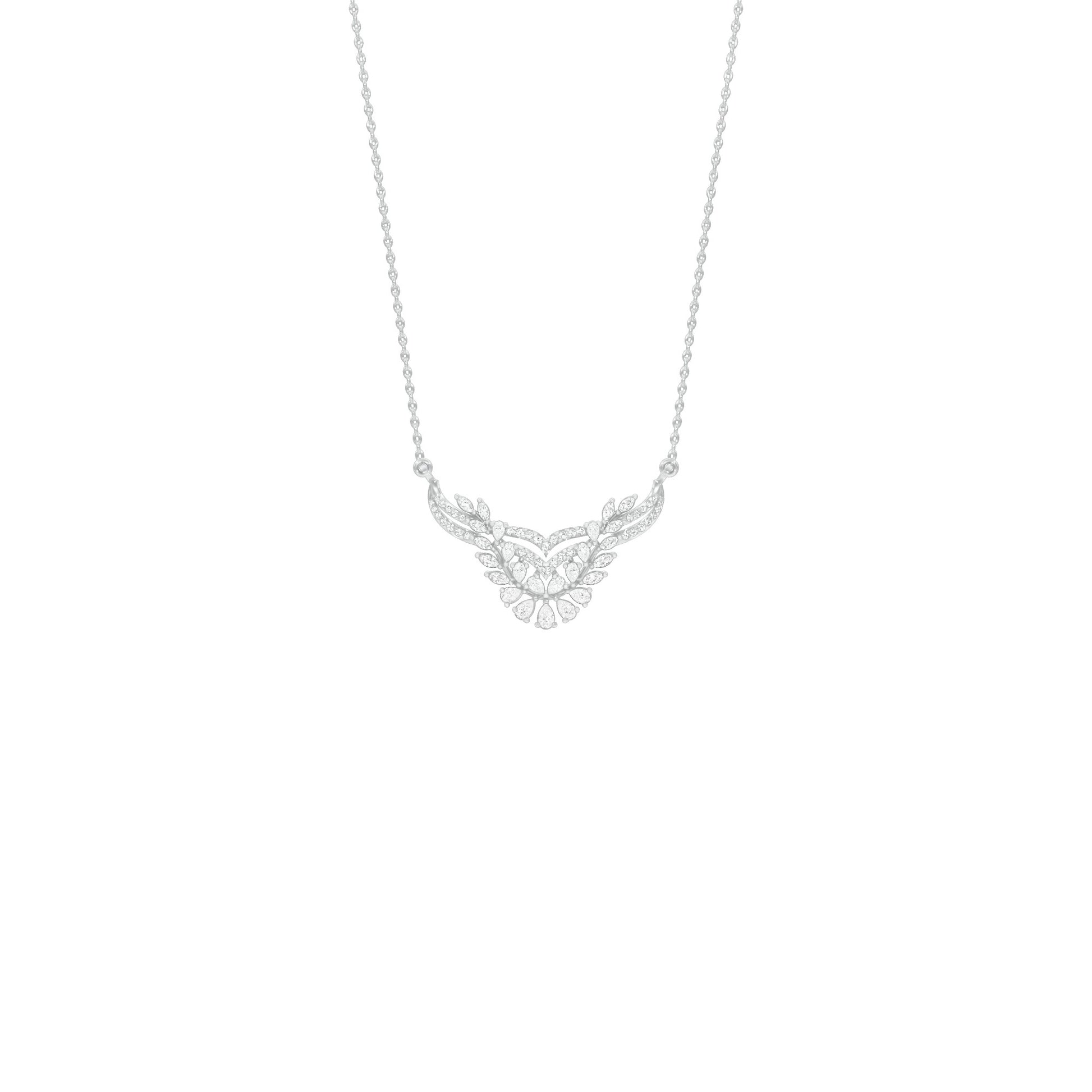 NJ-FPT0804 18 KT / White Gold