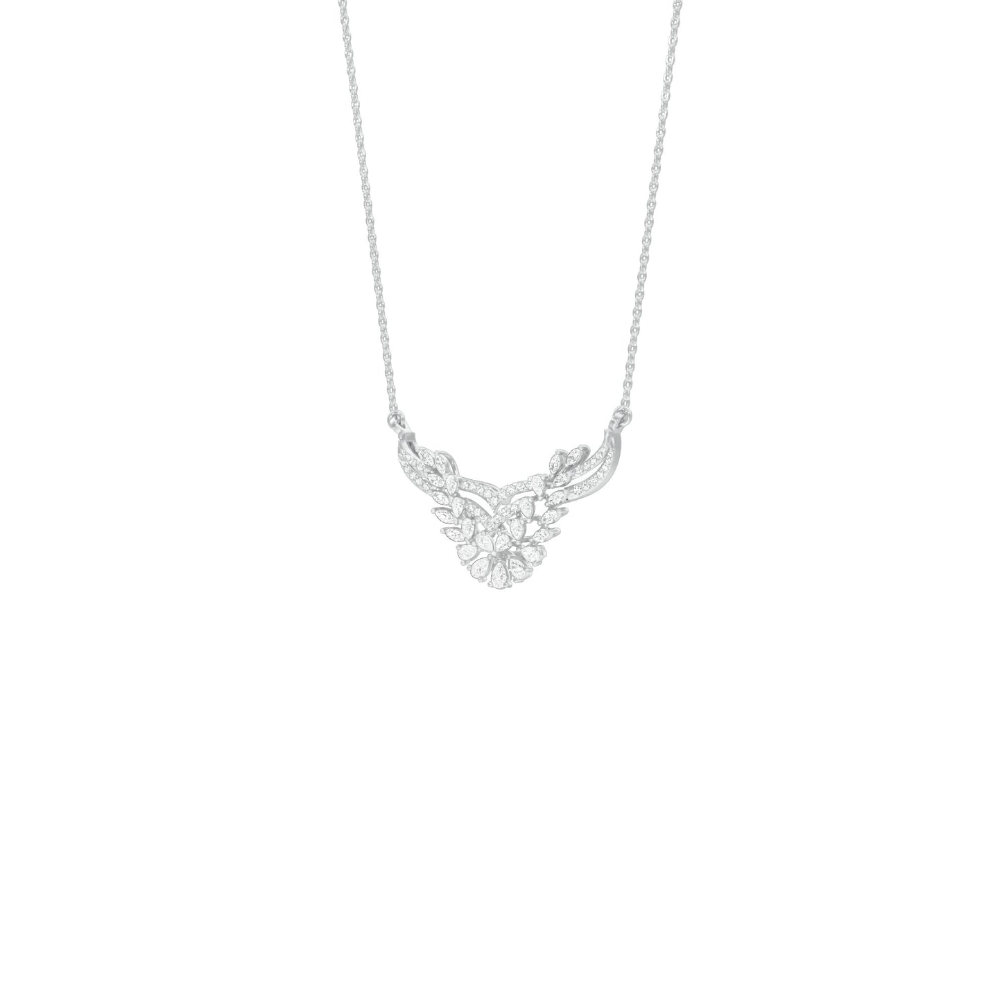 NJ-FPT0804 18 KT / White Gold