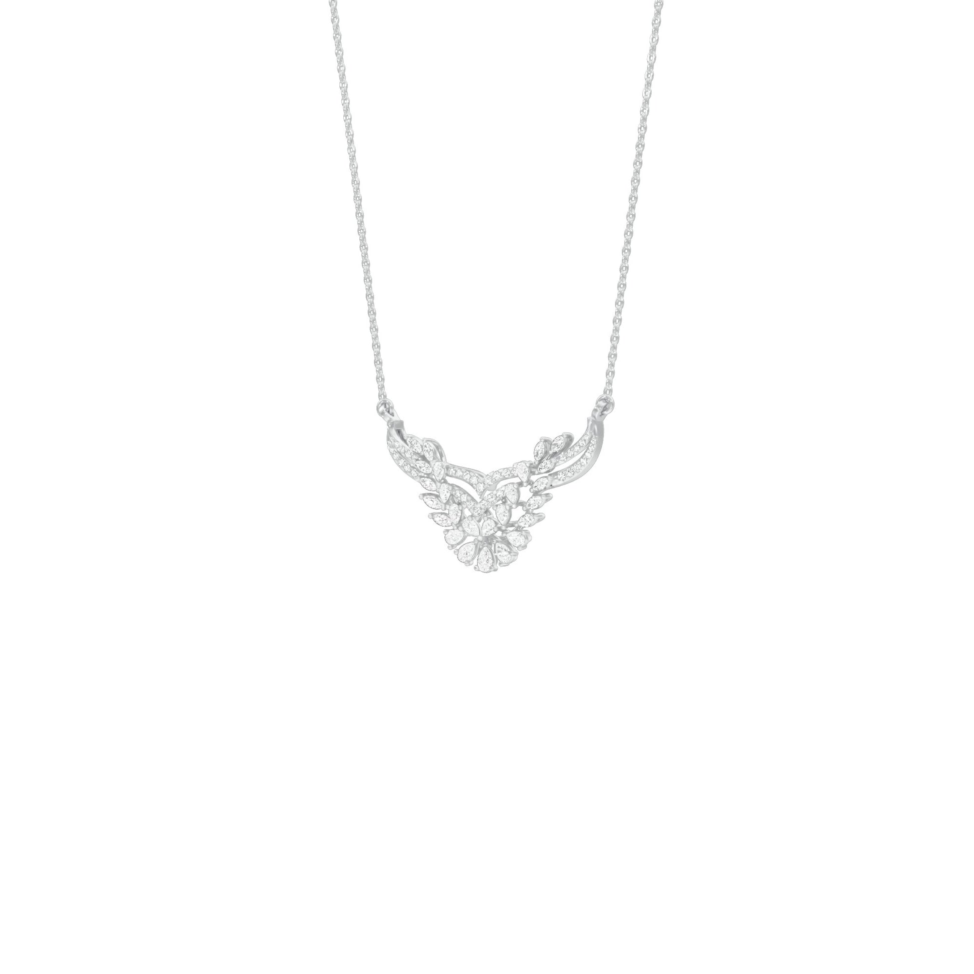 NJ-FPT0804 18 KT / White Gold