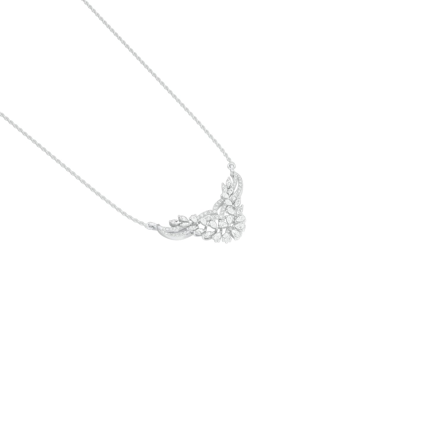 NJ-FPT0804 18 KT / White Gold