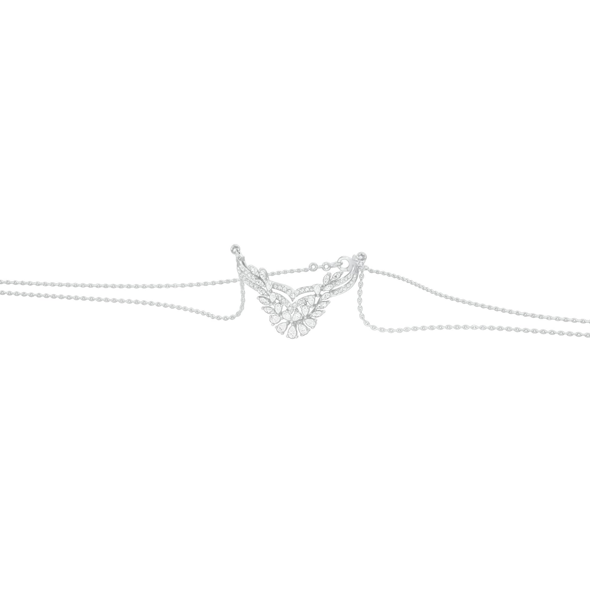 NJ-FPT0804 18 KT / White Gold