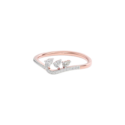 Tiara Diamond Ring 18 KT / Rose Gold / 22