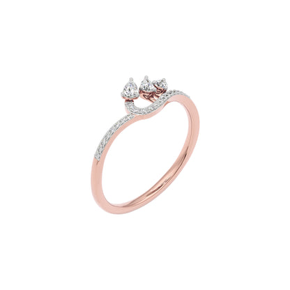 Tiara Diamond Ring 18 KT / Rose Gold / 22